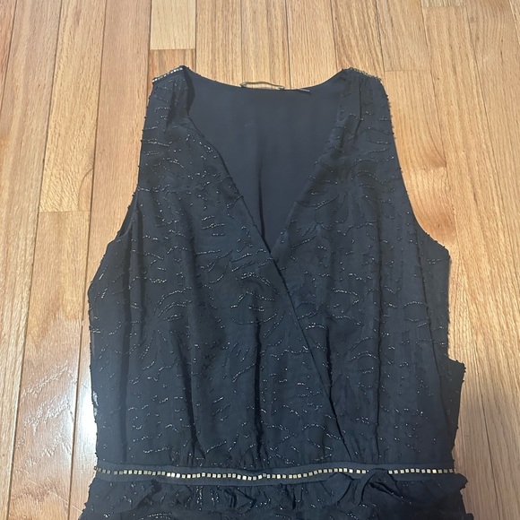 Ramy Brook Elegant Black and Gold Sleeveless Dress Size 0 - Picture 4 of 10